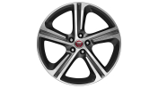 Alloy Wheel - 20" Blade, 5 spoke, with Grey Diamond Turned finish