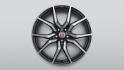 Alloy Wheel - 20" Style 1041, 10 spoke, Forged, Satin Black Diamond Turned finish, Front