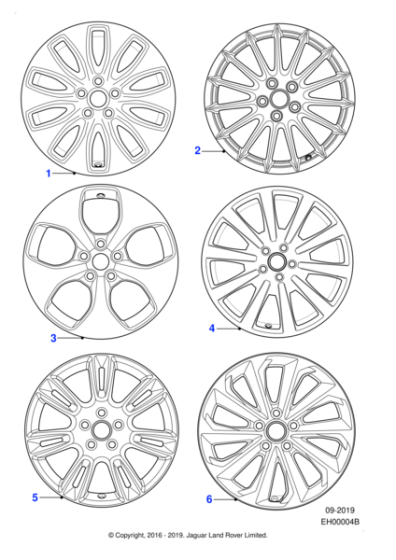Alloy Wheel - 17" Style 5032, 5 spoke, Silver