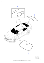 Jaguar Accessories Sunshades - Rear Window