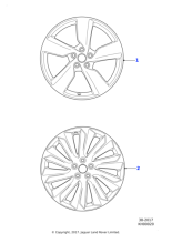 Alloy Wheel - 19" Style 1039, 10 spoke