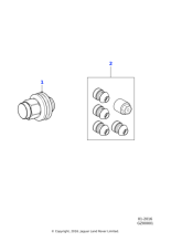 Locking Wheel Nuts - Chrome