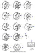 Alloy Wheel - 19" Caravela, Rear