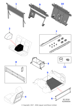 Genuine Jaguar Luggage Partition - Full Height (J9C2617)