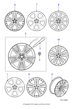 Alloy Wheel - 20" Volans, with Shadow finish, Rear