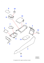 Cupholder Cover Tray, 21MY onwards