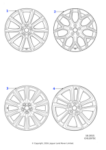 Alloy Wheel - 19" Style 1026, 10 spoke, Rear