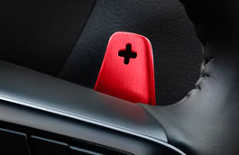 Red Aluminium Gearshift Paddles, Automatic only