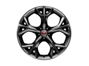 Alloy Wheel - 20" Style 5040, 5 split-spoke, Metallic Black, Front, Pre 21MY