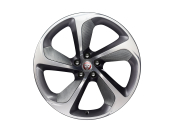 Alloy Wheel - 20" Style 5062, Forged, 5 spoke, Carbon Fibre Silver Weave, Rear