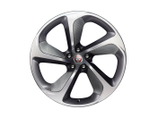 Alloy Wheel - 20" Style 5062, Forged, 5 spoke, Carbon Fibre Silver Weave, Front