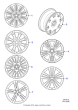 Alloy Wheel - 20" Orona, Anthracite, Rear