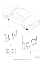 Jaguar Accessories Mudflaps - Rear, 20MY onwards