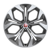 Alloy Wheel - 21" Style 5053, 5 split-spoke, Satin Grey Diamond Turned finish