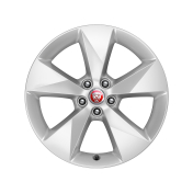 Alloy Wheel - 18" Style 5048, 5 spoke, Gloss Sparkle Silver