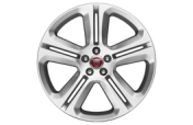 Alloy Wheel - 20" Style 5036, 5 split-spoke, Gloss Sparkle Silver