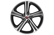 Alloy Wheel - 20" Blade, 5 spoke, with Grey Diamond Turned finish