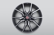 Alloy Wheel - 20" Style 1041, 10 spoke, Forged, Satin Black Diamond Turned finish, Rear