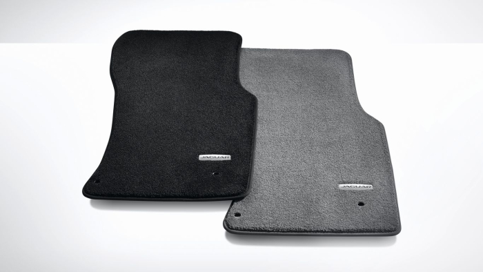 Genuine Jaguar Luxury Carpet Mats - Ebony, RHD (T4N7145PVJ)