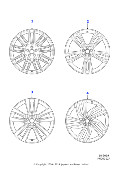 Alloy Wheel - 20" Style 5071, 5 split-spoke, Silver 