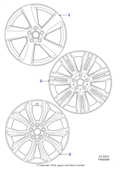 Alloy Wheel - 18" Style 7011, 7 split-spoke, Silver